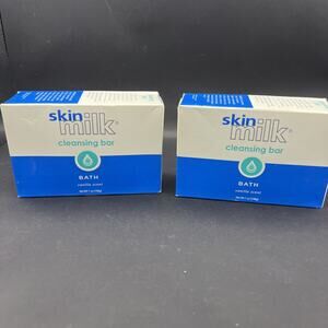 (2) Skin Milk Cleansing Bar vanilla scent Soap Bath Bars 7 Oz Vintage New NOS